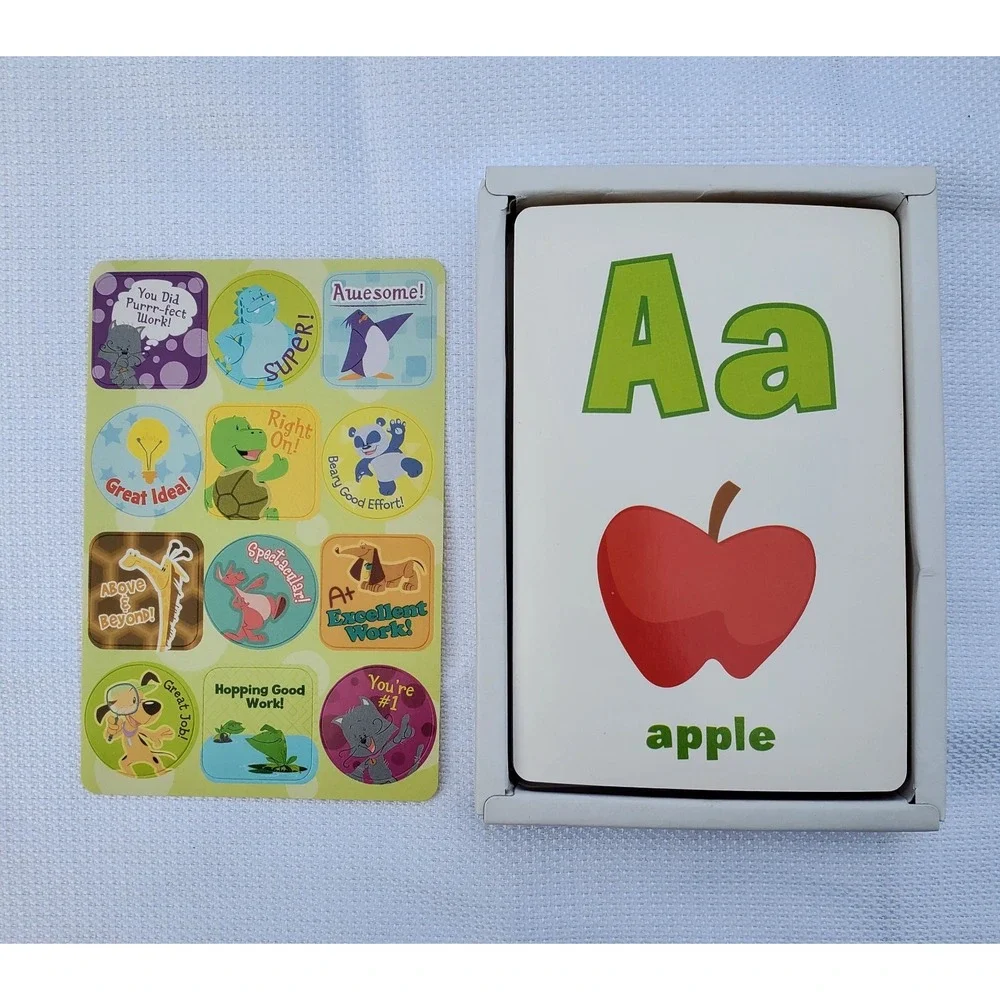 Playskool~Flash Cards Suitable for Kids Ages 3 - Up Early Learning With Stickers